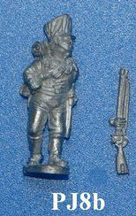 PJ8b Jaeger advancing, trail arms; left leg straight right leg back