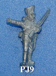 PJ9 Jaeger NCO, cradling rifle in left arm, directing with right