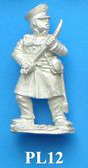 PL12 Foot officer, wears the litewka, holding sword in both hands.