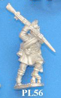 PL56 Enthusiastic Figure, charging forwards using musket as a club.