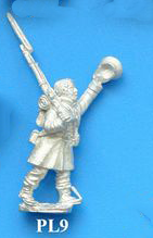 PL9 Enthusiastic Figure, waving cap.