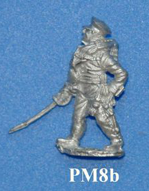 PM8b As PM8 but wearing forage cap. Greatcoat roll added