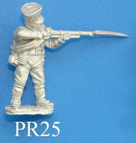 PR25 Firing, both legs straight. Canvas pack.