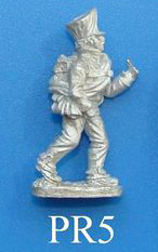PR5 Standard bearer. Colours resting on left shoulder.