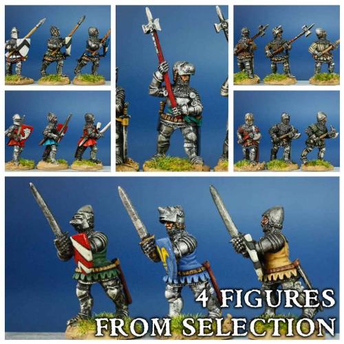 CHV02a Hearthguard (Foot) (4 Figures) - SAGA Age of Chivalry
