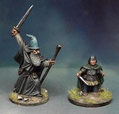 SDFS01/SWZ07 The Grey Wizard and the Armoured Burglar (Sorceror) - SAGA Age of Magic (2 figures)