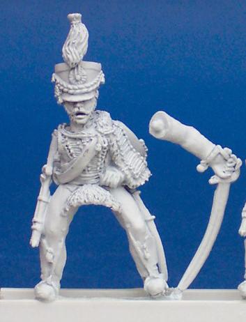 DWNC16 Hussar - Trooper Charging, (Separate Pivoting Sword Arm) (1 Figure)