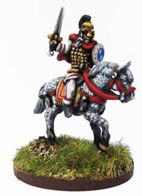 EBBG002 Early Byzantine General On Horse (1 mounted Figure)