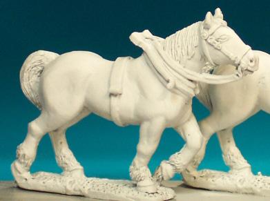 EH1A Heavy Draft Horse, Head Forward (1 horse)