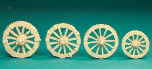EQ20 4 Separate Light Gauge Wagon/Gun Wheels
