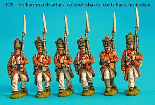 F25 Six centre company Figures in the march-attack pose