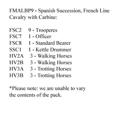 FMALBP9 French Line Cavalry With Carbines (12 Mounted Figures)