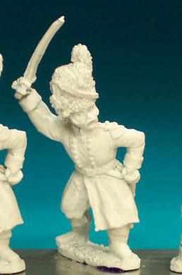FN129 Officer - Chasseur Officer, Standing, Greatcoat And Bearskin (1 Figure)