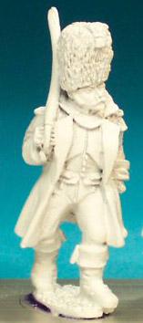 FN180 Officer - Chasseur Officer Marching, Greatcoat And Bearskin (1 Figure)