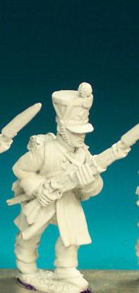 FN214 Fusilier - Greatcoat Pre 1812 - Advancing, High Porte, Shako (1 Figure)