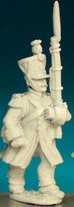 FN252 Voltigeur / Grenadier - Greatcoat Pre 1812 - Marching, Shako (1 Figure)