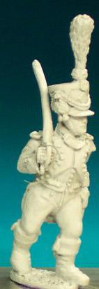 FN271 Voltigeur / Grenadier Officer In Regulation Dress And Shako, Marching (1 Figure)