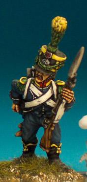 FN343 Shako With Upright Plume, Post 1806 - Carabinier/Voltigeur Loading (1 Figure)