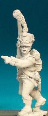 FN347 Shako With Upright Plume, Post 1806 - Light Infantry Sergeant (1 Figure)