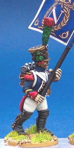 FN406 Fusilier Chasseur - In Full Dress - Fanion Bearer (1 Figure)