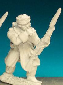 FN48 Voltigeur (1812-1815) - Biting Cartridge, Greatcoat, Bandaged Head (1 Figure)