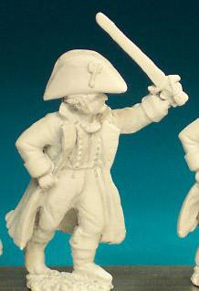 FN71 Officer (1812-1815) - Marching Waving Sword In Greatcoat And Bicorn (1 figure)