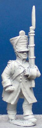FN8 Fusilier (1812-1815) - Marching, Greatcoat, Weatherproof Shako (1 Figure)