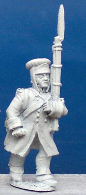 FN9 Fusilier (1812-1815) - Marching, Greatcoat, Pokalem With Ear Flaps Down (1 figure)