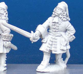 FSC39 Dismounted Dragoon Command - Officer, Sword Held To Front (1 Figure)
