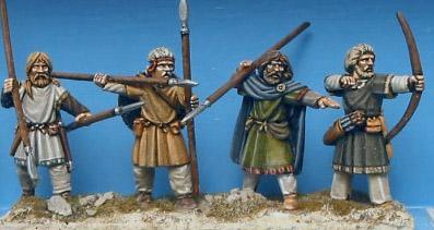 GET05 Saxon/Germanic Skirmishers (4 Figures)