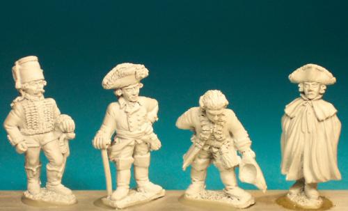 GP5 Frederick The Great & Staff (4 Figures)