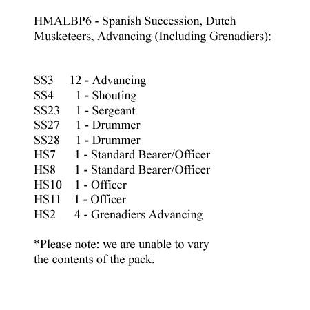 HMALBP6 Dutch Musketeers Advancing (24 Figures)