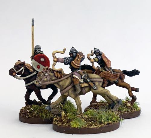 HUBG002 Hun / Steppe Nobles (Spearmen / Archers) (4 mounted Figures)