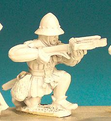 HW87 Crossbowman Kneeling Firing - Aketon And Kettle Hat, (1 Figure)