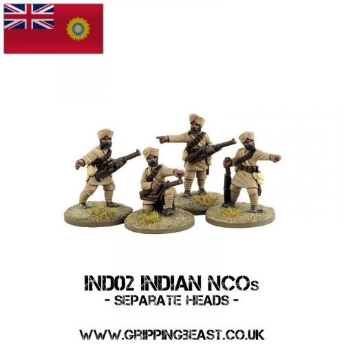 IND02 Indian NCOs (Separate Heads) (4)