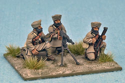 IND05 Indian HMG and 3 Crew (Separate Heads)