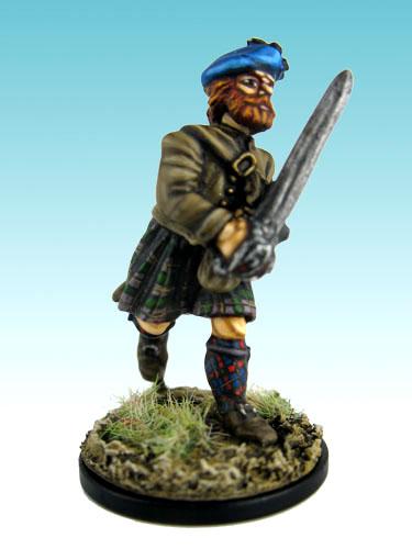 JA12 Charging With Broadsword, In Jacket & Kilt (1 Figure)