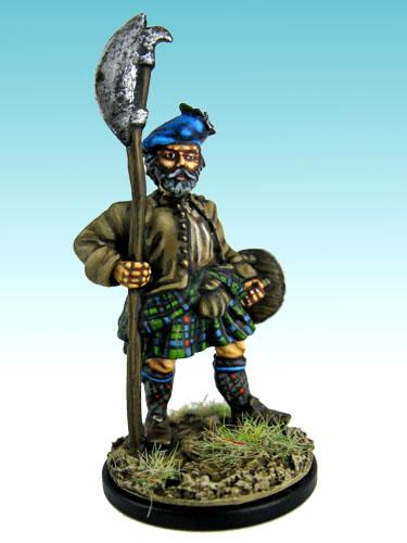 JA5 At Ease With Lochaber Axe, In Jacket & Plaid (1 figure)