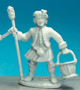 JAA3 Gunner In Highland Dress, With Bucket And Sponge (1 Figure)