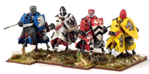LCC03 Mounted Crusading Knights (Great Helms) (Lance Couched) (4 figures)
