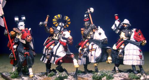 LCC12 Mounted Teutonic Knight Command (4 figures)