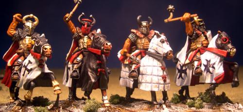 LCC13 Mounted Teutonic Knights (Hand weapons) (4 figures)