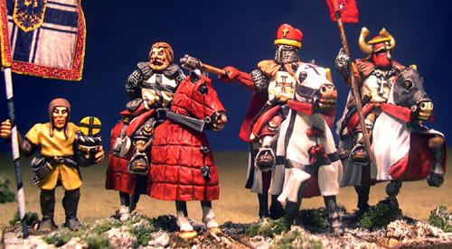 LCC15 Teutonic Knight Mounted Characters (4 Figures)