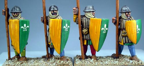 LCF10 Crusader Frankish Spearmen (4 Figures)