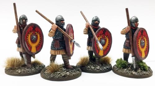 LR08 Late Roman Armoured Infantry (4 Figures)