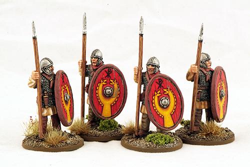 LR09 Late Roman Armoured Infantry (4 Figures)
