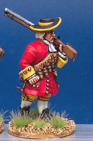 LS53 Matchlock Musketeer - Marching, Short Stride, Shouldered Musket (1 Figure)