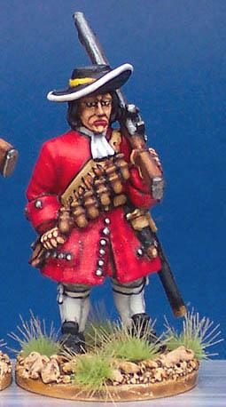 LS55 Matchlock Musketeer - Standing Shouldered Musket (1 Figure)