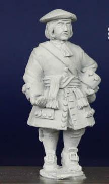 LS85 Scots Pikeman (Wearing Bonnet) - Unarmoured Pikeman, Marching (1 Figure)