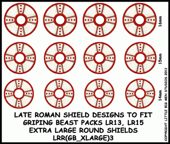Late Roman Dark Age Large and XL Round Shield Designs LRR (GB_XLARGE)3